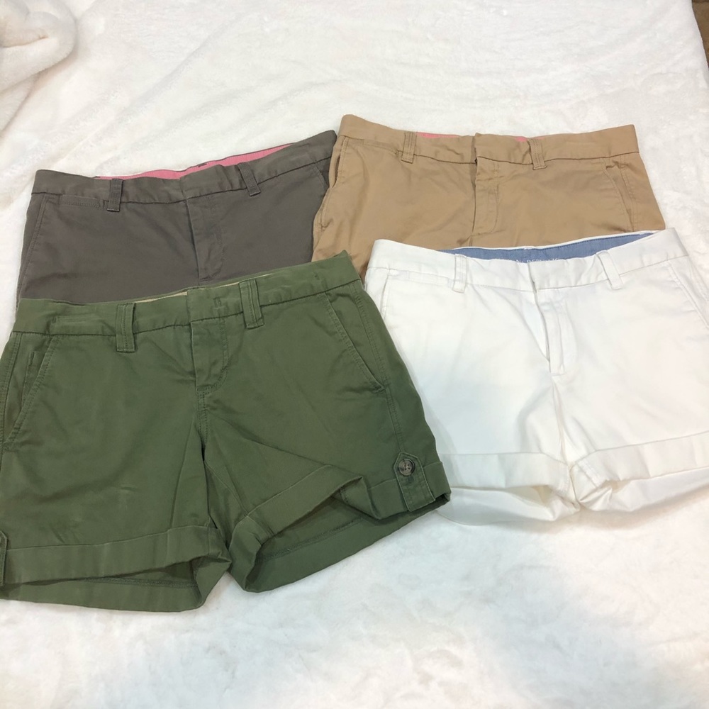 Lot of 4 Banana republic roll up shorts size 4